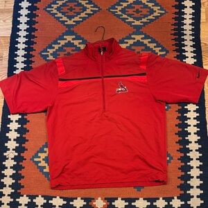 Nike Golf Red Quarter-Zip Top  - cardinals - Large - coaches shirt